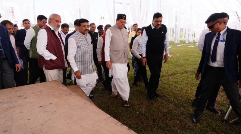 एफआरआई देहरादून में रजत जयंती उत्सव की तैयारियों का सीएम ने लिया जायजा।