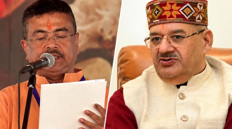 कैबिनेट मंत्री गणेश जोशी ने सुवेंदु अधिकारी को पश्चिम बंगाल के नए मुख्यमंत्री बनने पर दी बधाई