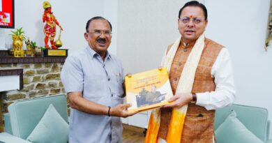 मुख्यमंत्री पुष्कर सिंह धामी से राजस्थान विधानसभा अध्यक्ष वासुदेव देवनानी ने की शिष्टाचार भेंट