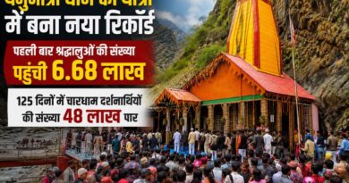 यमुनोत्री धाम की यात्रा में बना नया रिकॉर्ड, पहली बार श्रद्धालुओं की संख्या पहुंची 6.68 लाख, 125  दिनों में चारधाम दर्शनार्थियों की संख्या 48 लाख पार
